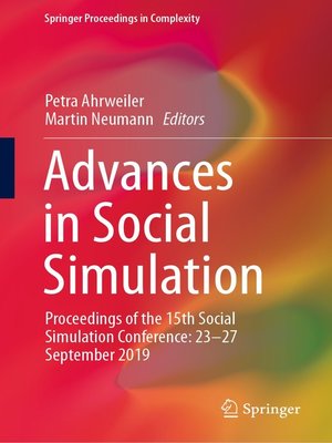 cover image of Advances in Social Simulation
